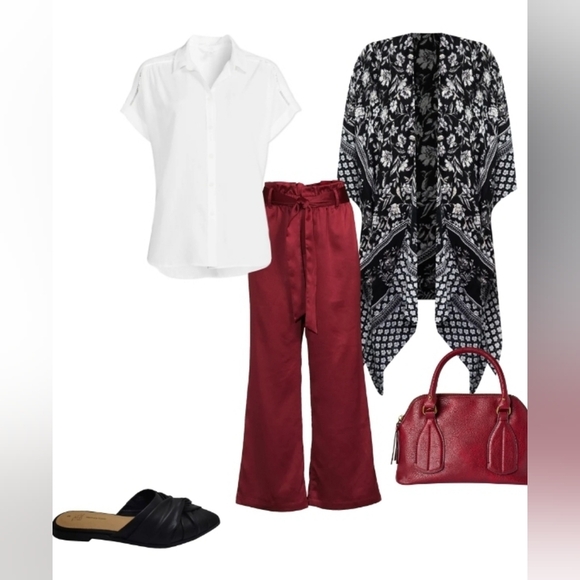 Women's Floral Kimono Layering Piece Size L/XL - Picture 8 of 9